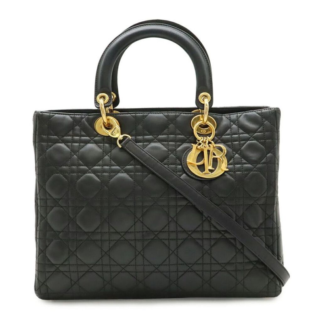Dior Lady Dior Large Cannage Leather Handbag